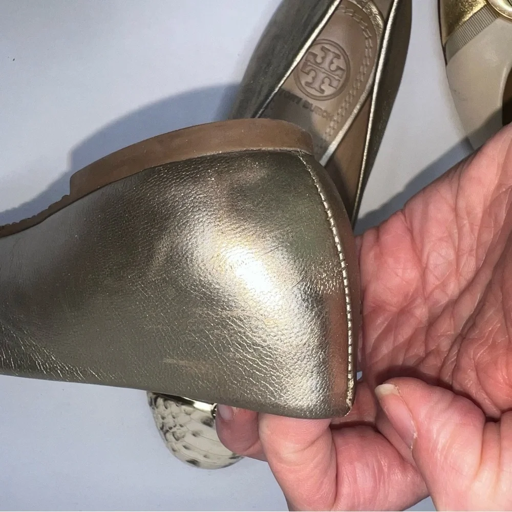 Tory Burch Gold‎ Toe Cap Flats